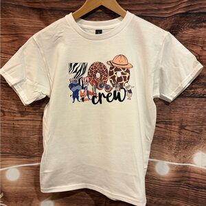 Gildan White Heavy Cotton Tee with Black Tag Print